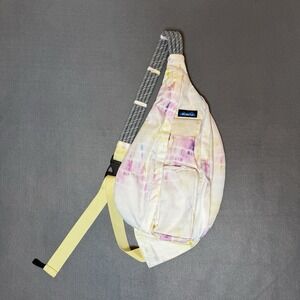 Kavu Rope Sling Rainbow Watercolor 600D Polyester Water Resistant Crossbody Bag